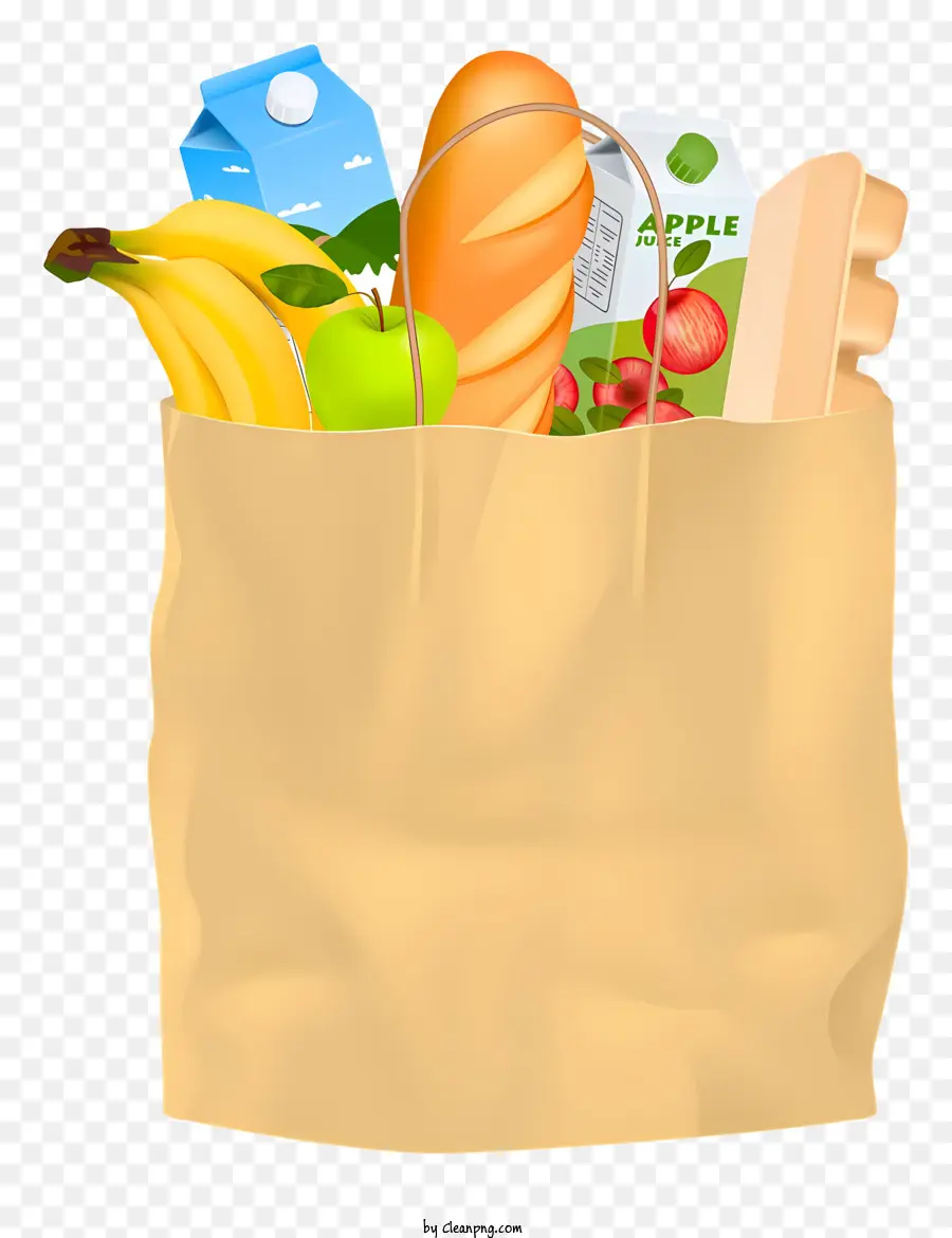 Bolsa De Papel Marrón，Bolso De Ultramarinos PNG