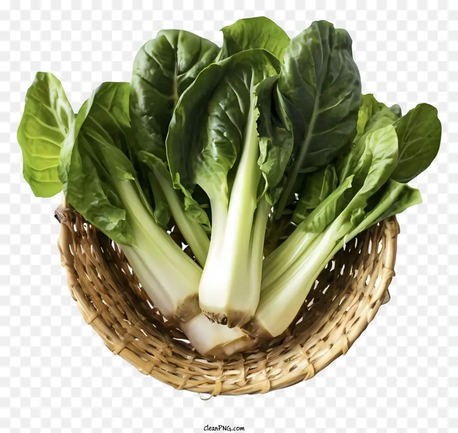 Cesta De Bambú，Lechuga PNG