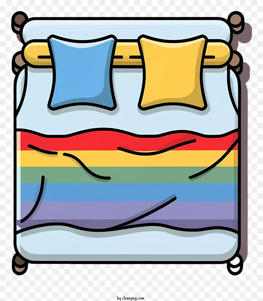 Cama，Almohadas PNG