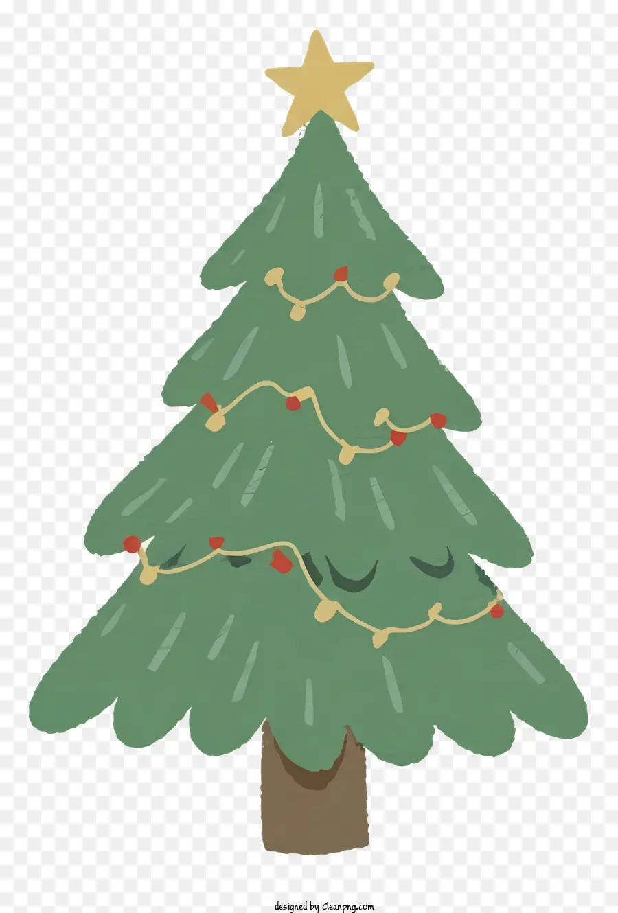 árbol De Navidad，La Estrella De La Decoración PNG