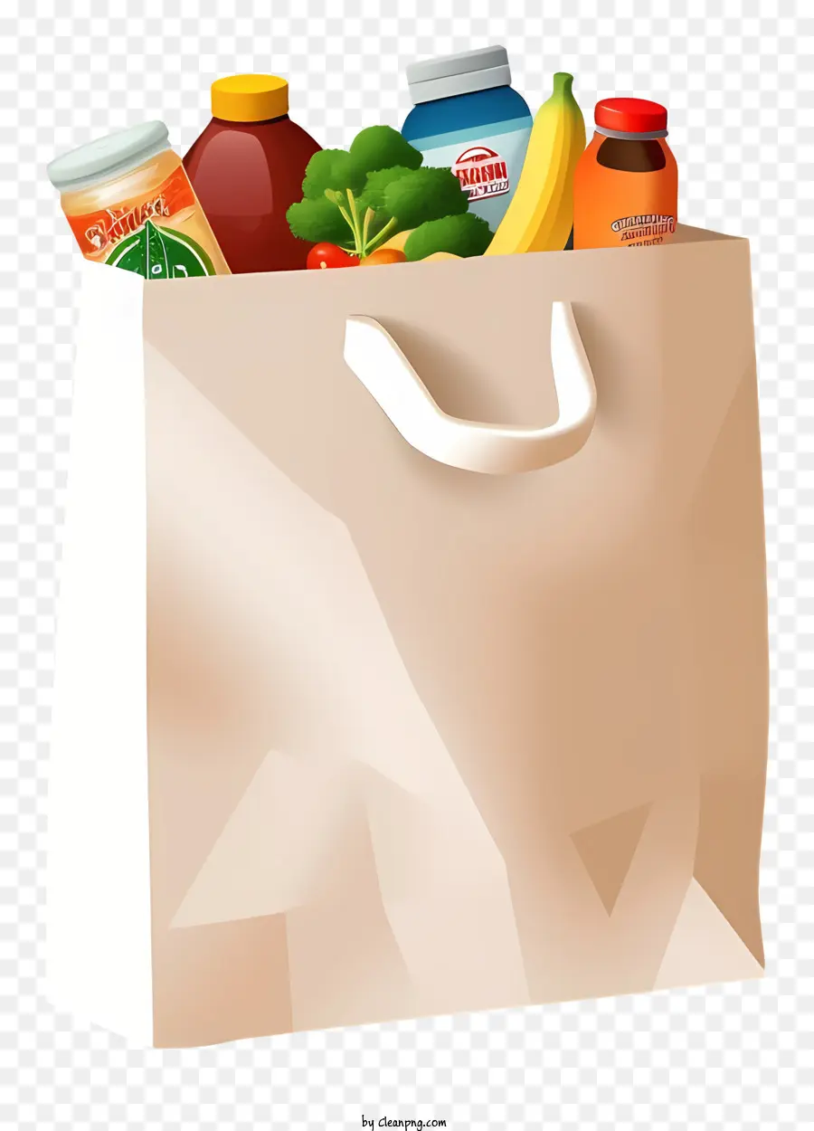 Bolsa De Compras，Alimentos PNG