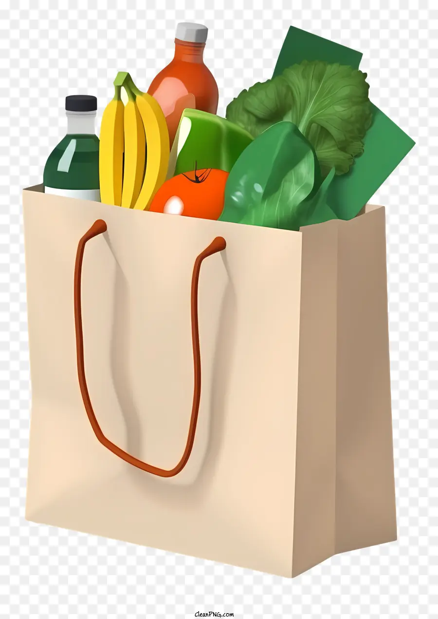 Las Compras De Comestibles，Alimentos PNG