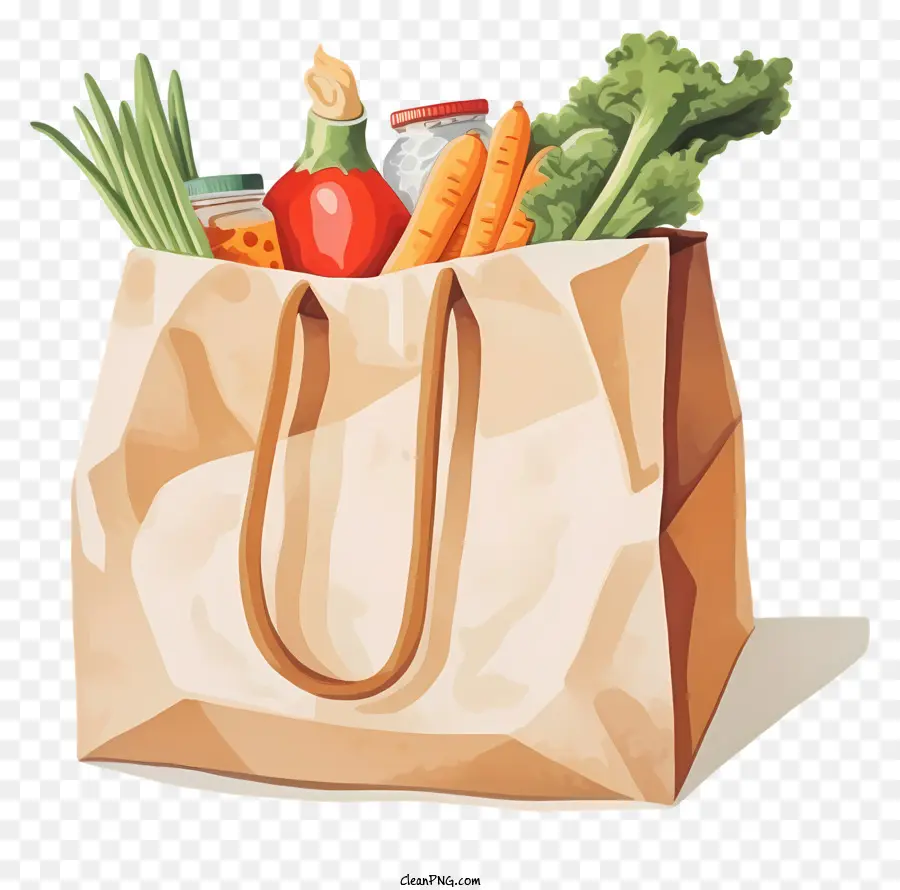 Bolsa De Papel，Frutas Frescas PNG