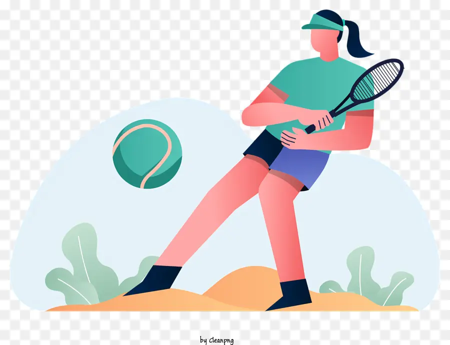 Jugador De Tenis，Raqueta PNG