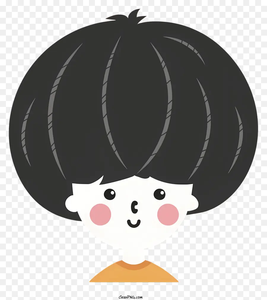 Mujer，El Pelo Largo Y Negro PNG