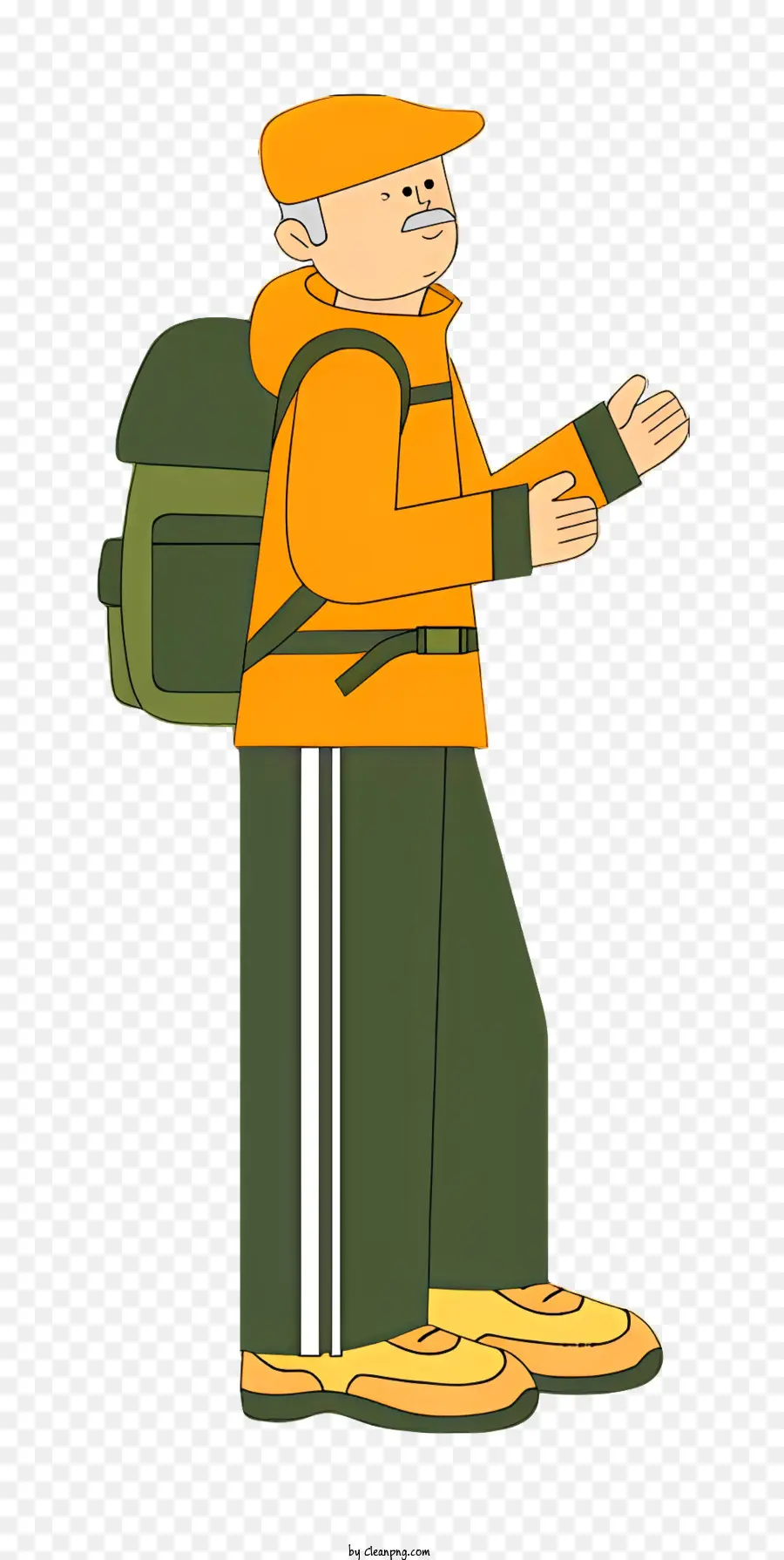 Personaje De Dibujos Animados，Camisa Naranja Y Verde PNG