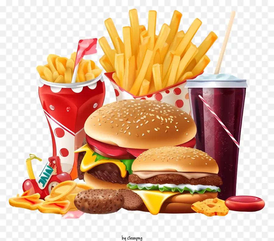 Comida Rápida，Burger PNG