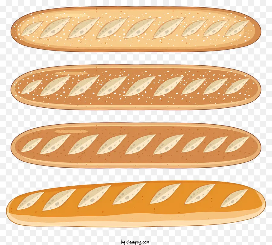 Baguettes，El Pan Blanco PNG