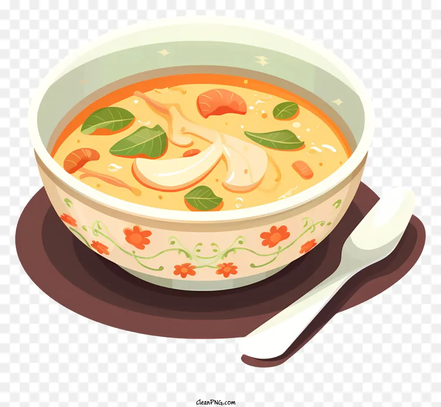 La Sopa De Pollo，La Sopa De Champiñones PNG