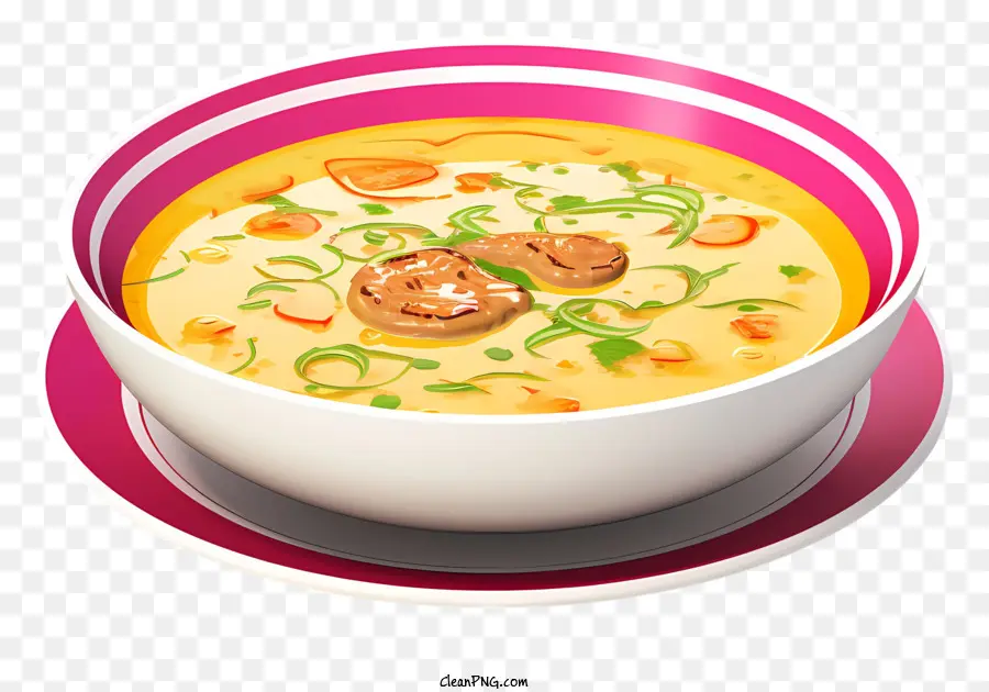 Sopa Amarilla Cremosa，Pescado Blanco PNG