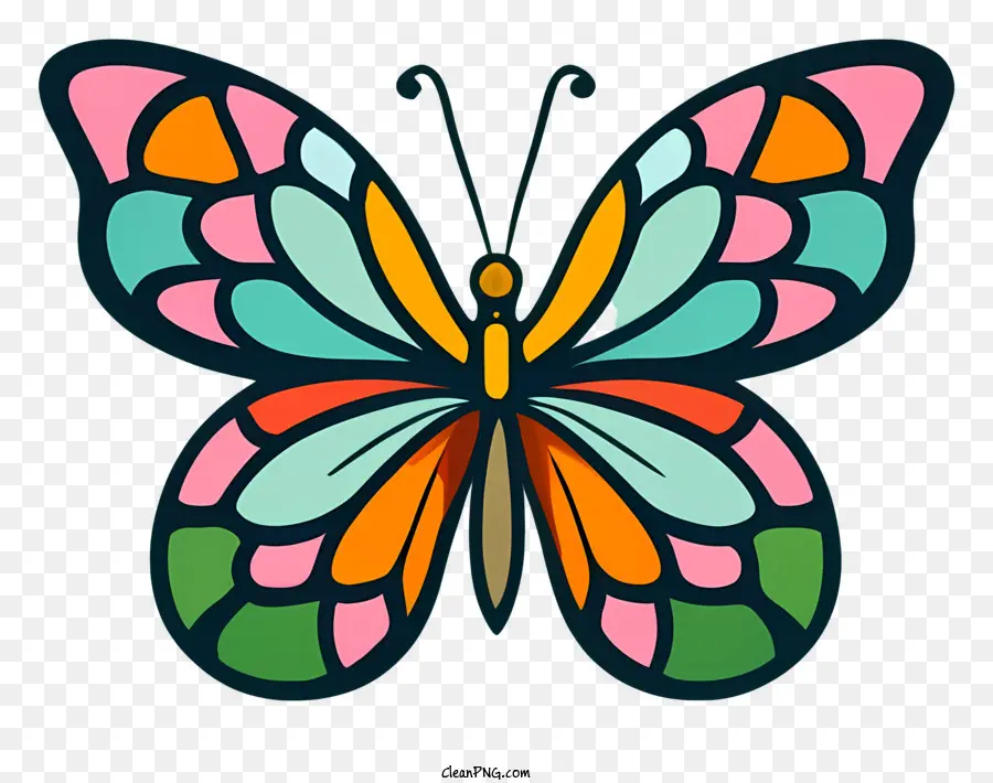 Mariposa，Multicolor PNG