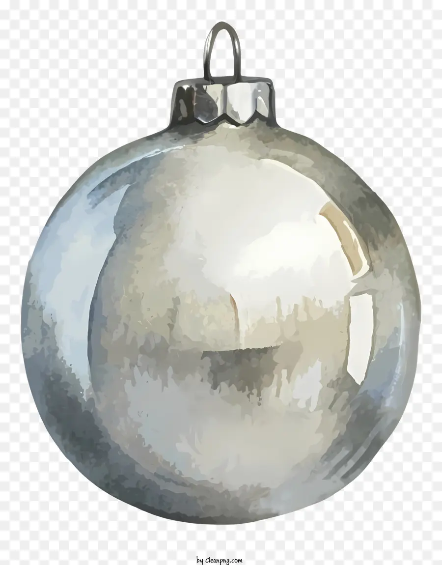 Adorno De Navidad，Adorno De Plata PNG