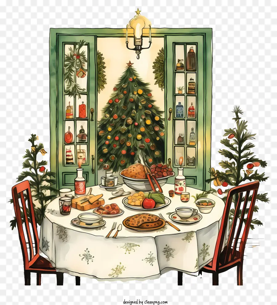 Decoraciones De Navidad，Ajuste De La Tabla PNG