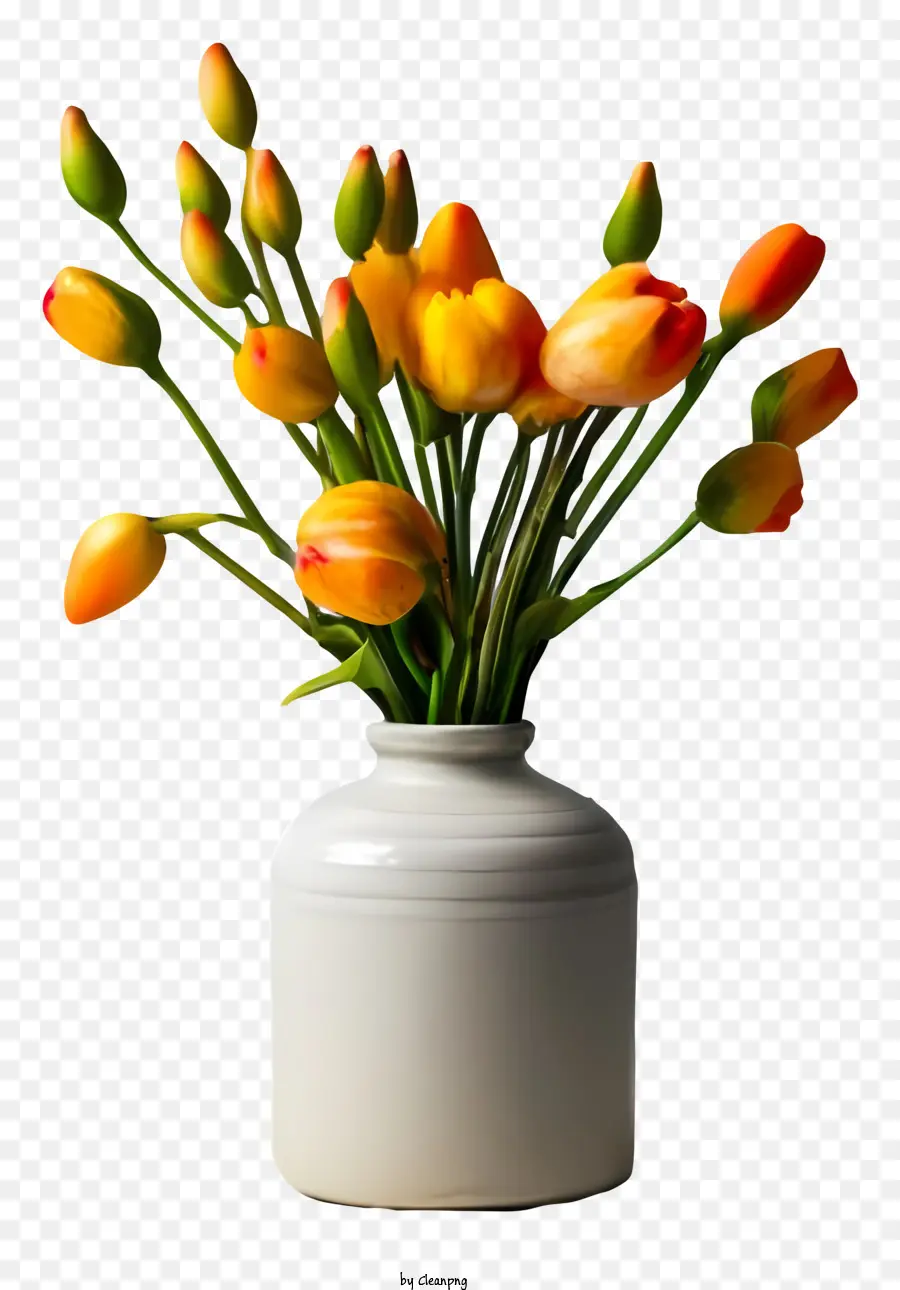 Florero，Tulipanes PNG