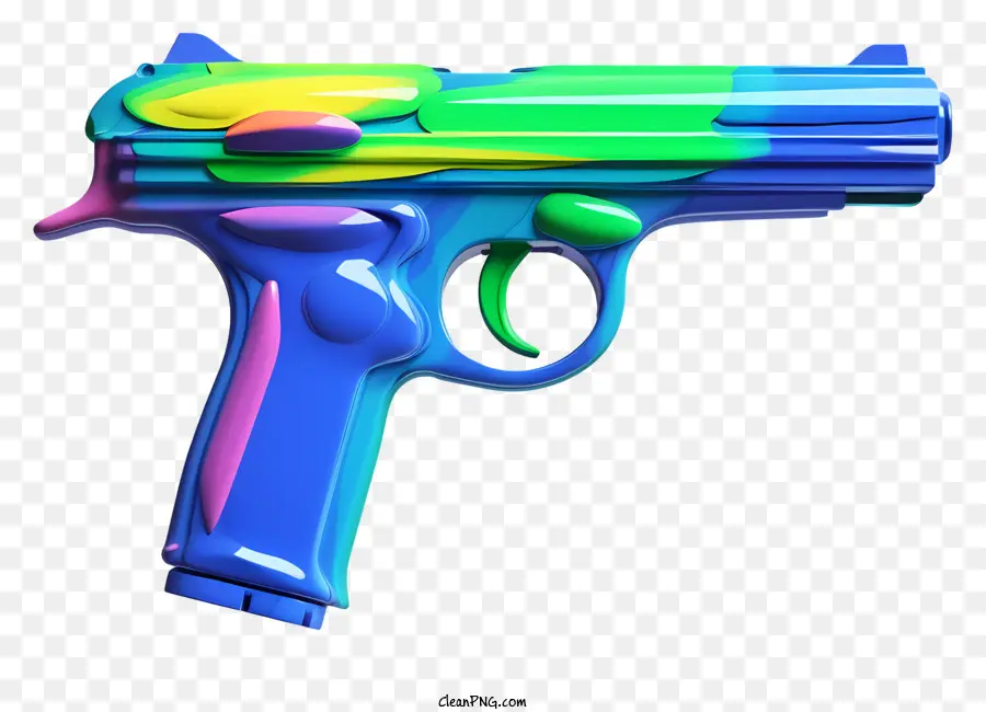 Pistola，Pistola Colorida PNG