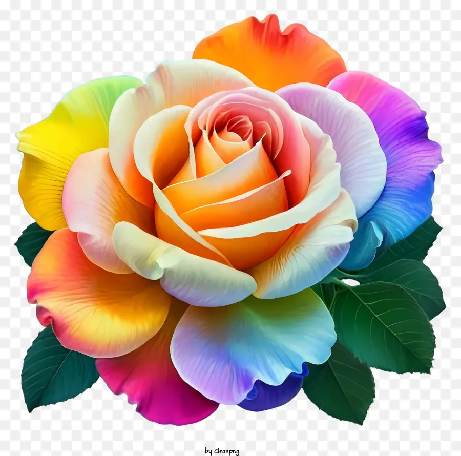 Rosa Arcoiris，Vistoso PNG