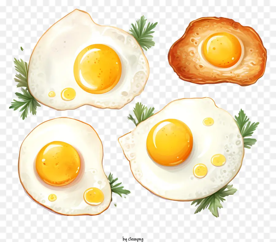 Huevos Fritos，Huevos Resquebrajados PNG