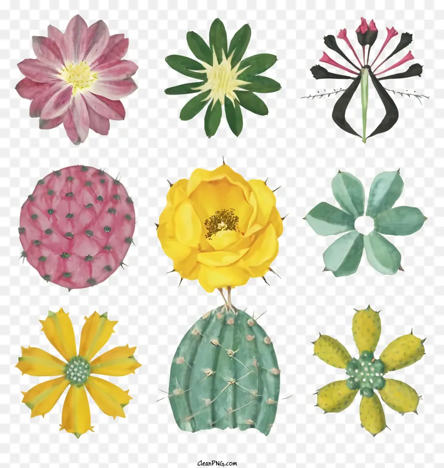 Las Plantas Suculentas，Cacti PNG