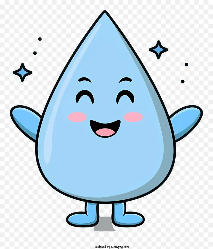 Gota De Agua，Gota De Agua Sonriente PNG