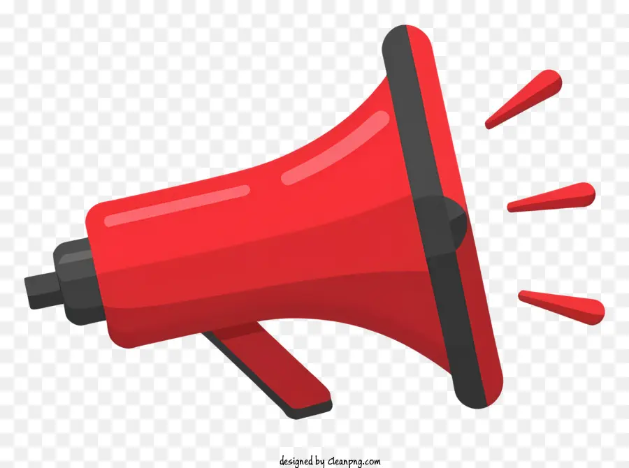 Megáfono Rojo，Forma De Bullhorn PNG