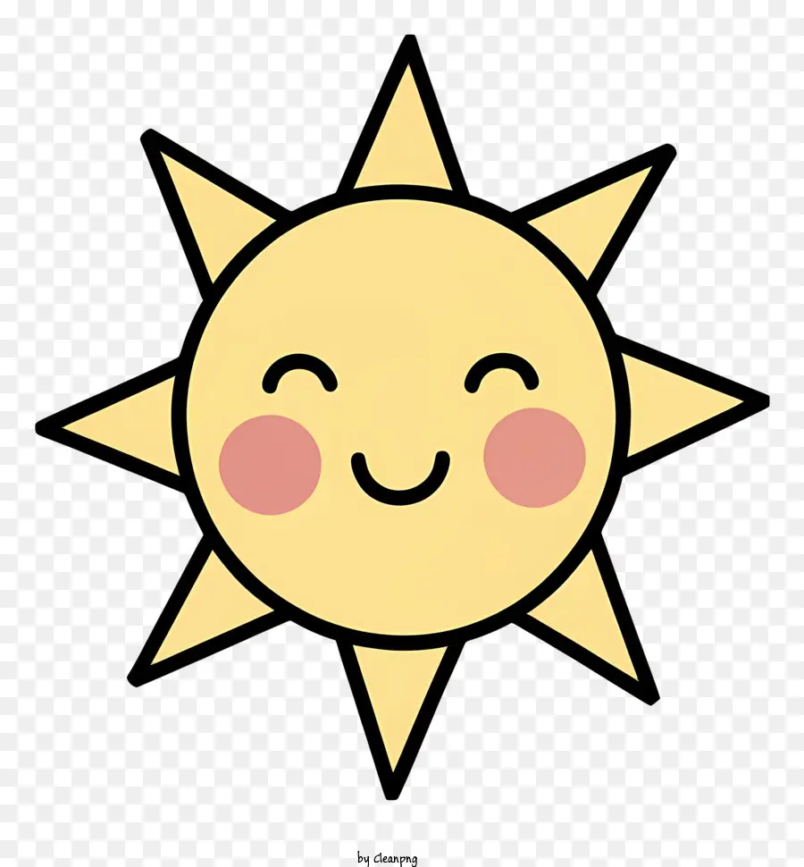 Sol Sonriente，Los Rayos Del Sol PNG