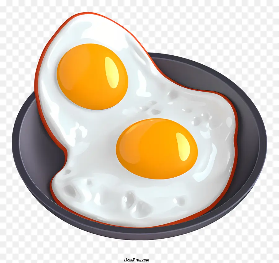 Huevos Fritos，Placa Negra PNG