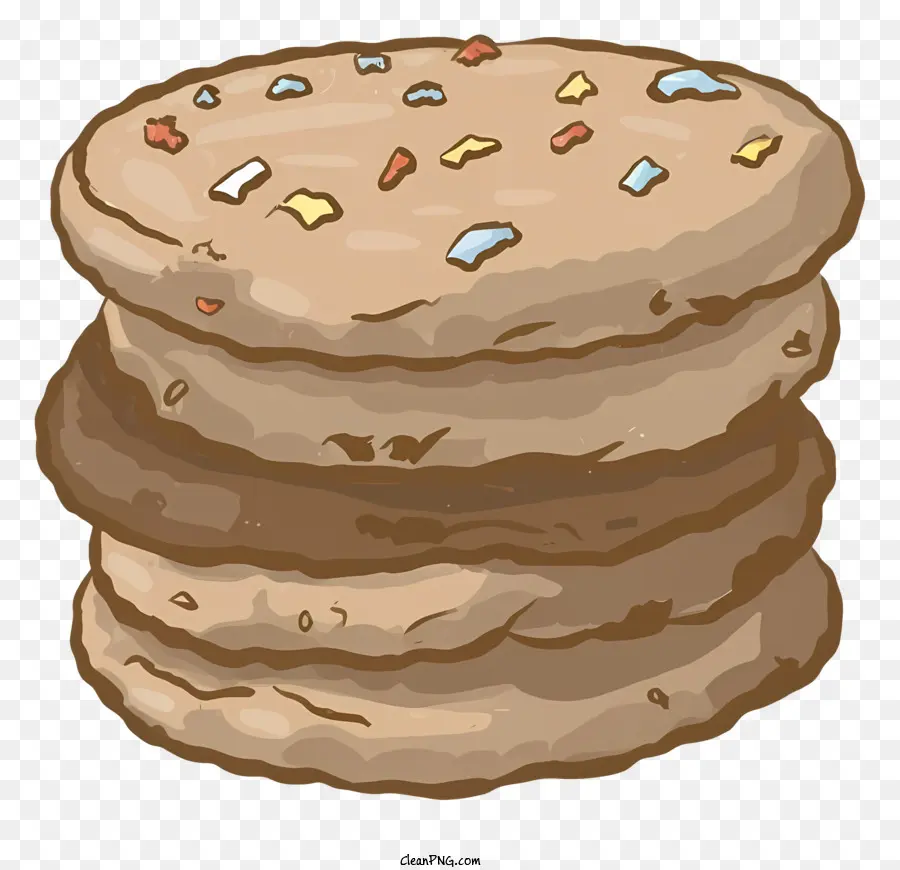 Galletas Con Chispas De Chocolate，Glaseado PNG