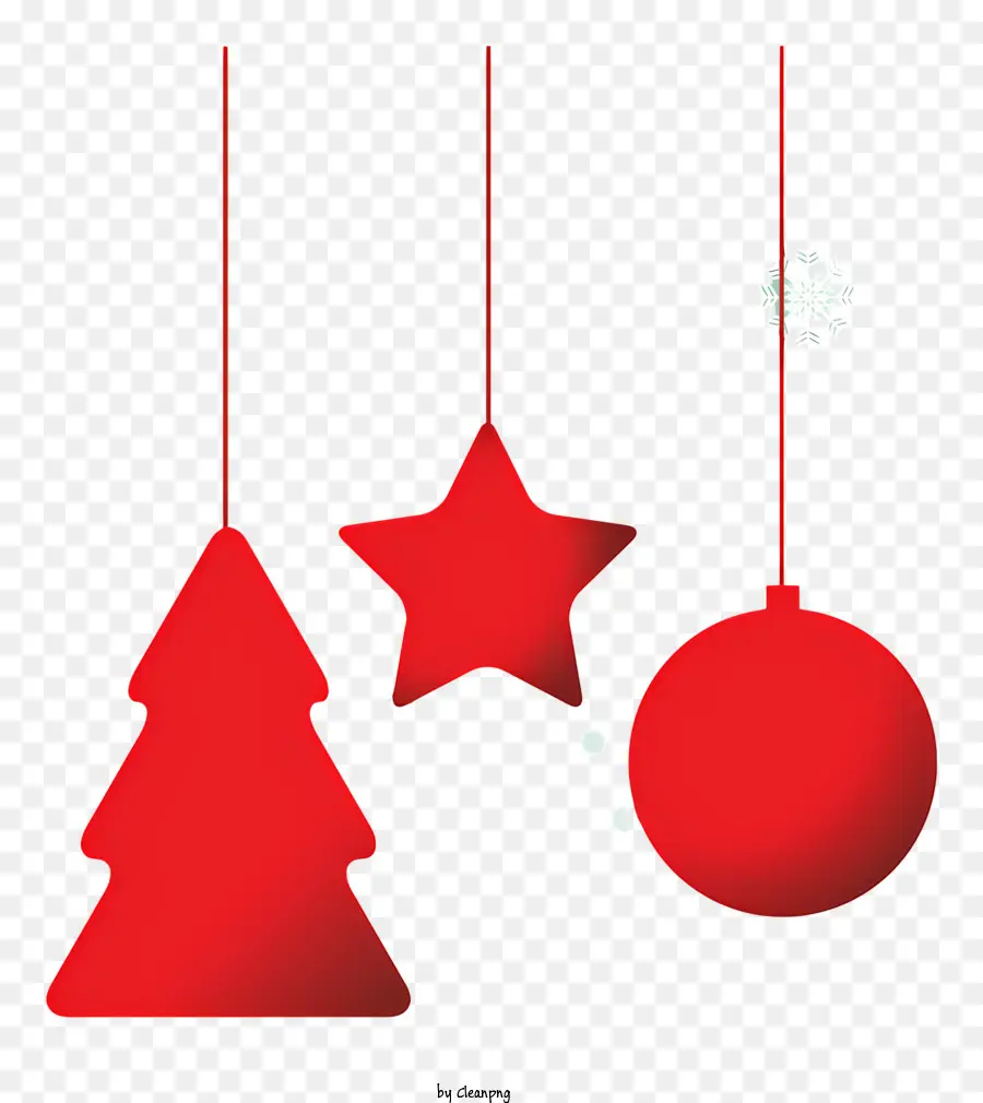 Adornos De Navidad，Decoraciones De Navidad Roja PNG