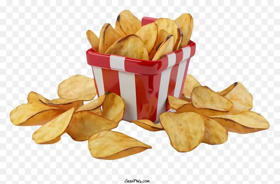 Copa De Papas Fritas，Pila De Papas Fritas Desordenadas PNG