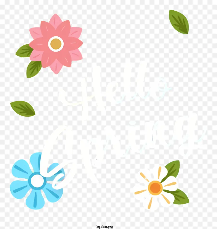 Diseño De Primavera，Elementos Florales PNG