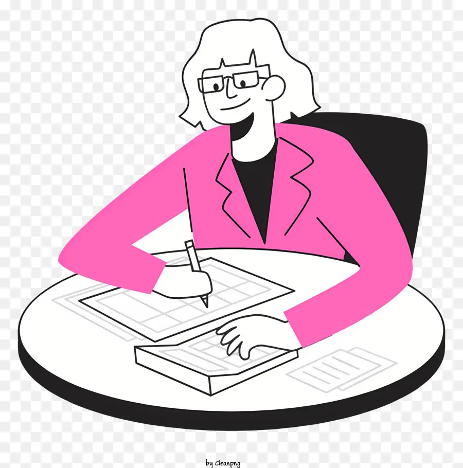 Mujer，Camisa De Color Rosa PNG