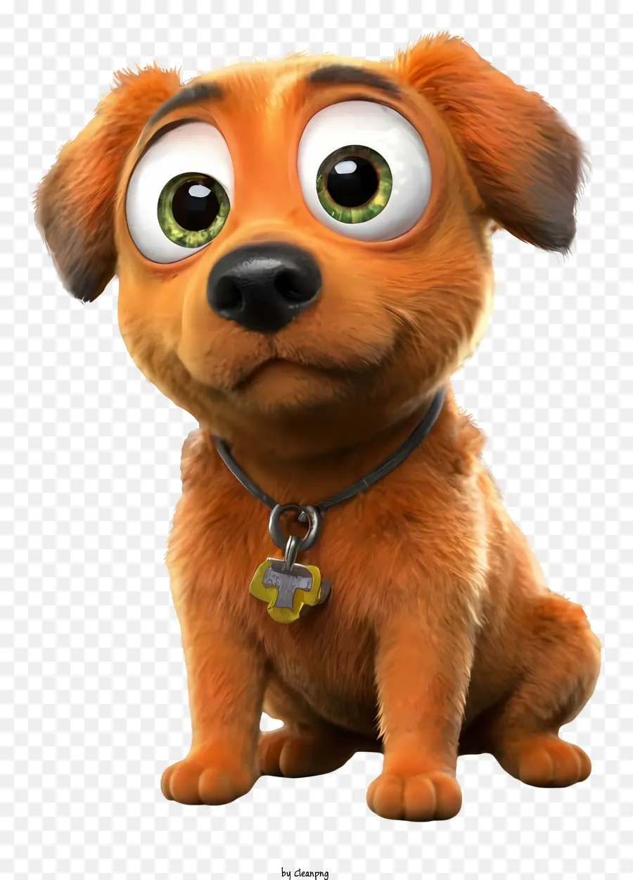 Perro De Color Naranja，Los Ojos Marrones PNG