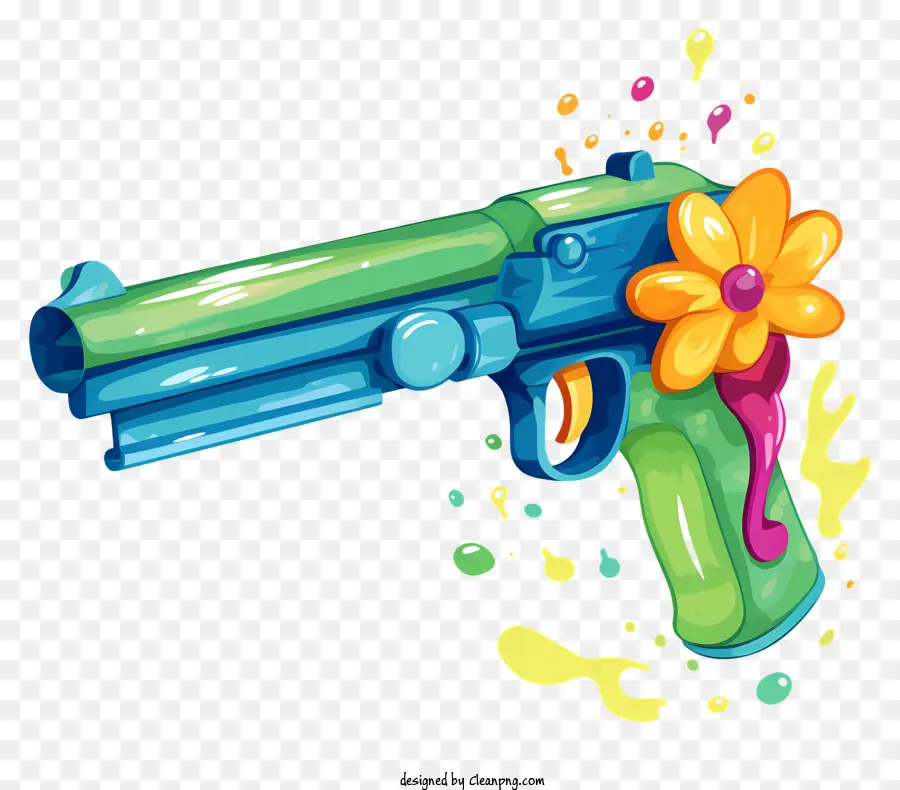 Pistola De Juguete Colorida，Pistola De Juguete Azul PNG