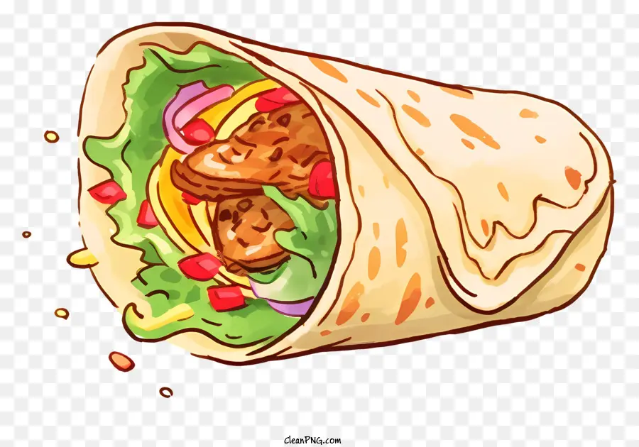 Burrito，Comida Mexicana PNG