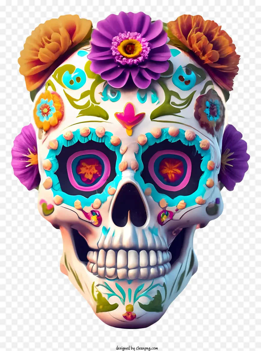 Cráneo Del Azúcar，Día De Los Muertos PNG