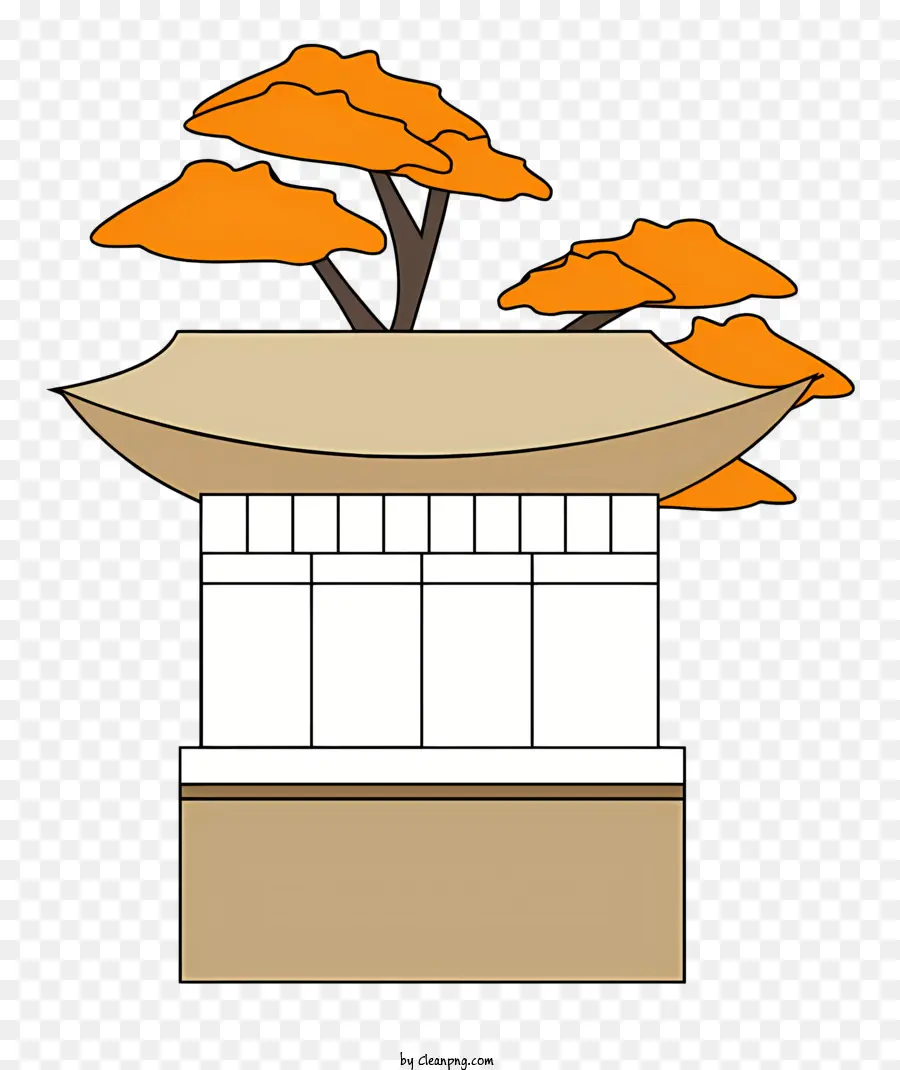 Pagoda Pequeña，Árbol En La Estructura PNG