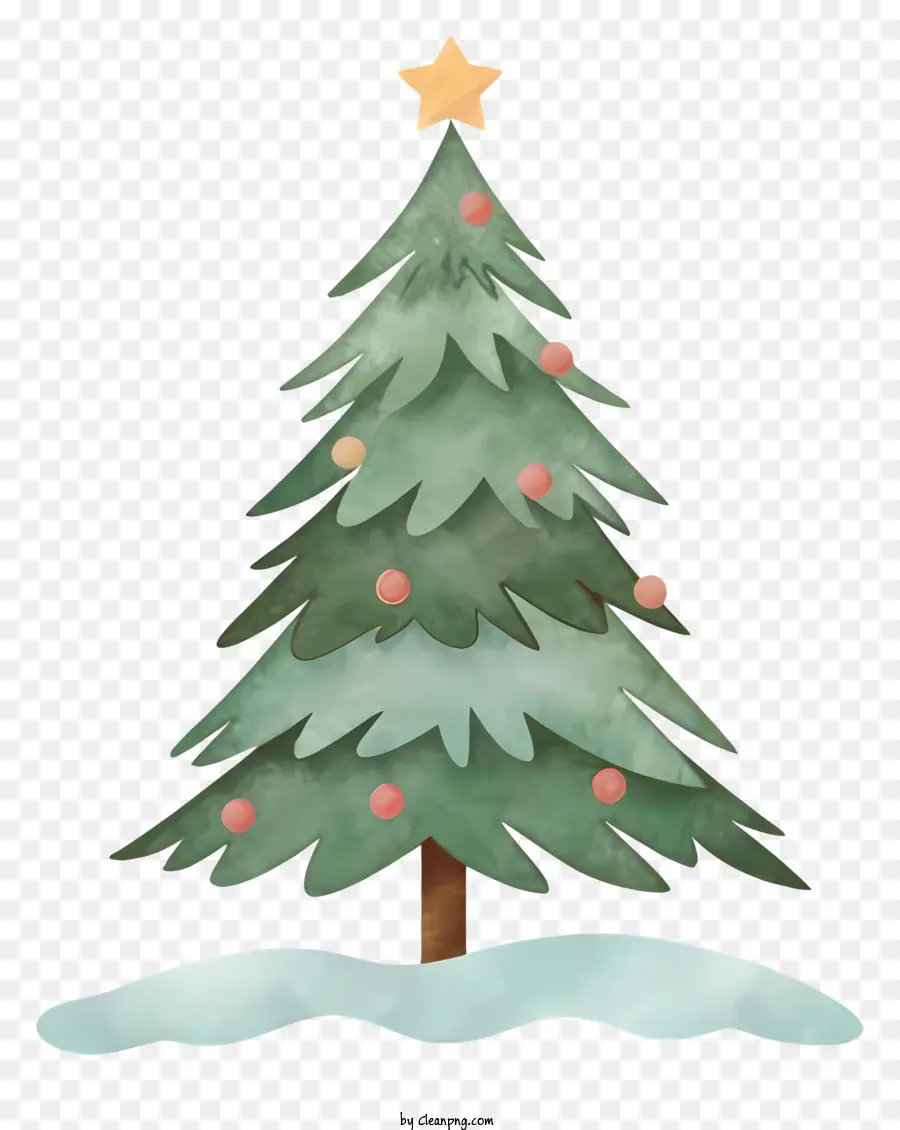 árbol De Navidad，La Nieve PNG