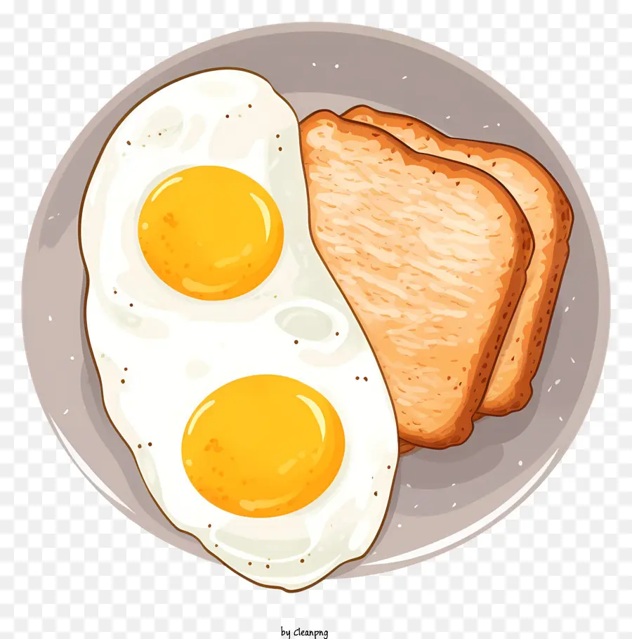 Tostada，Huevos Fritos PNG