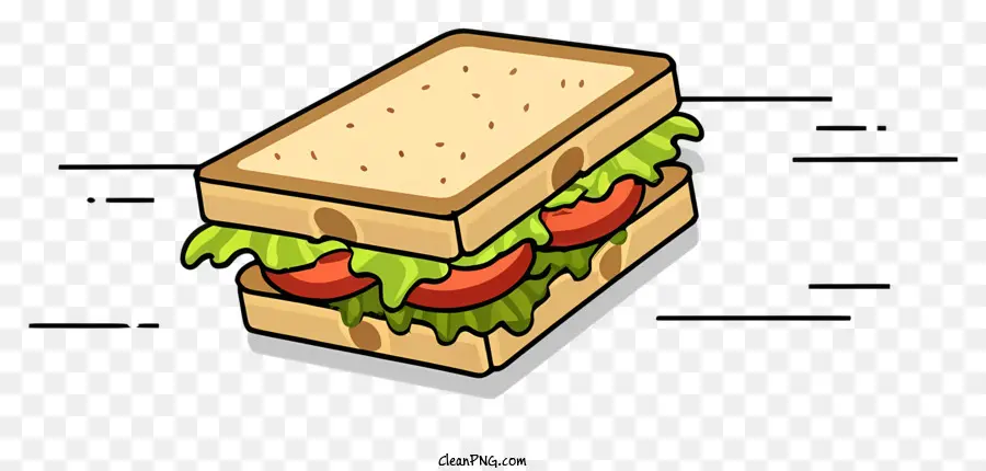 Sandwich，Tomates En Rodajas PNG