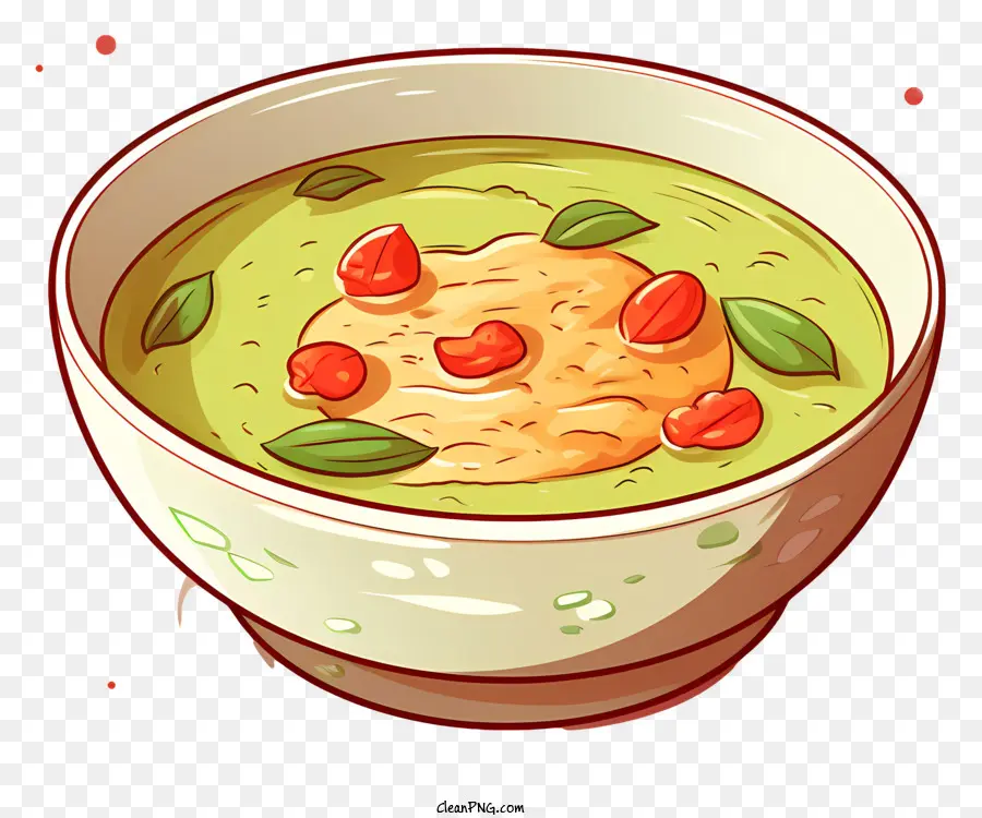 Sopa Verde，Bayas Rojas PNG