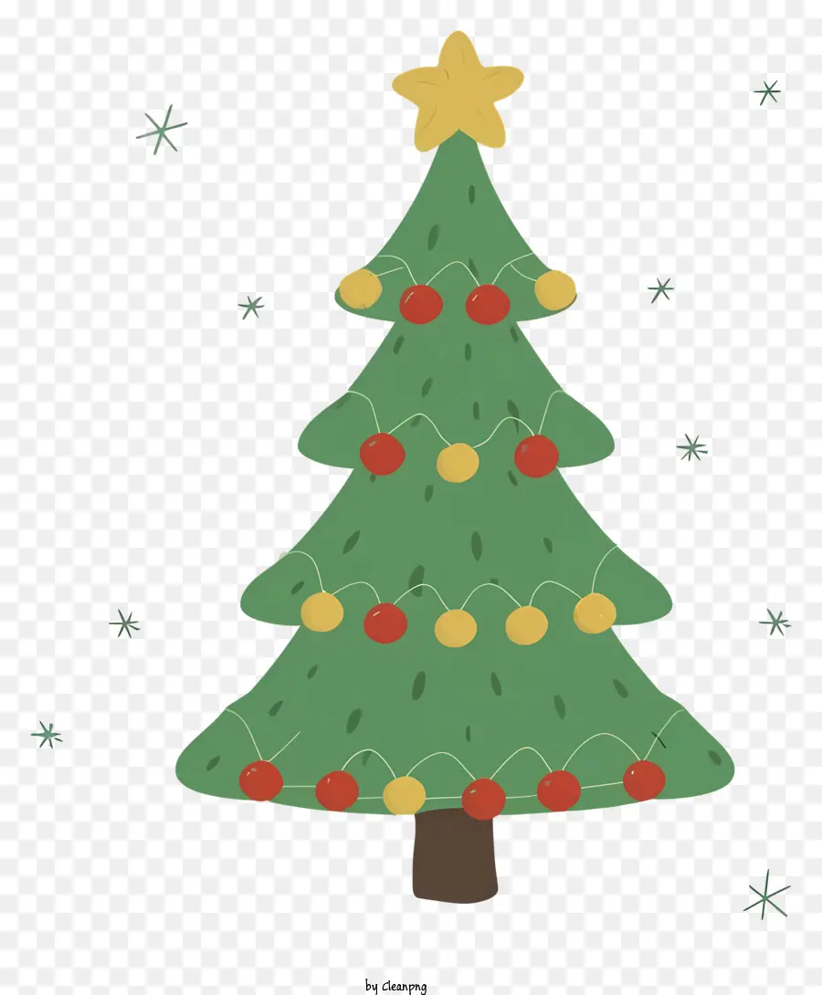 árbol De Navidad，Luces De Colores PNG