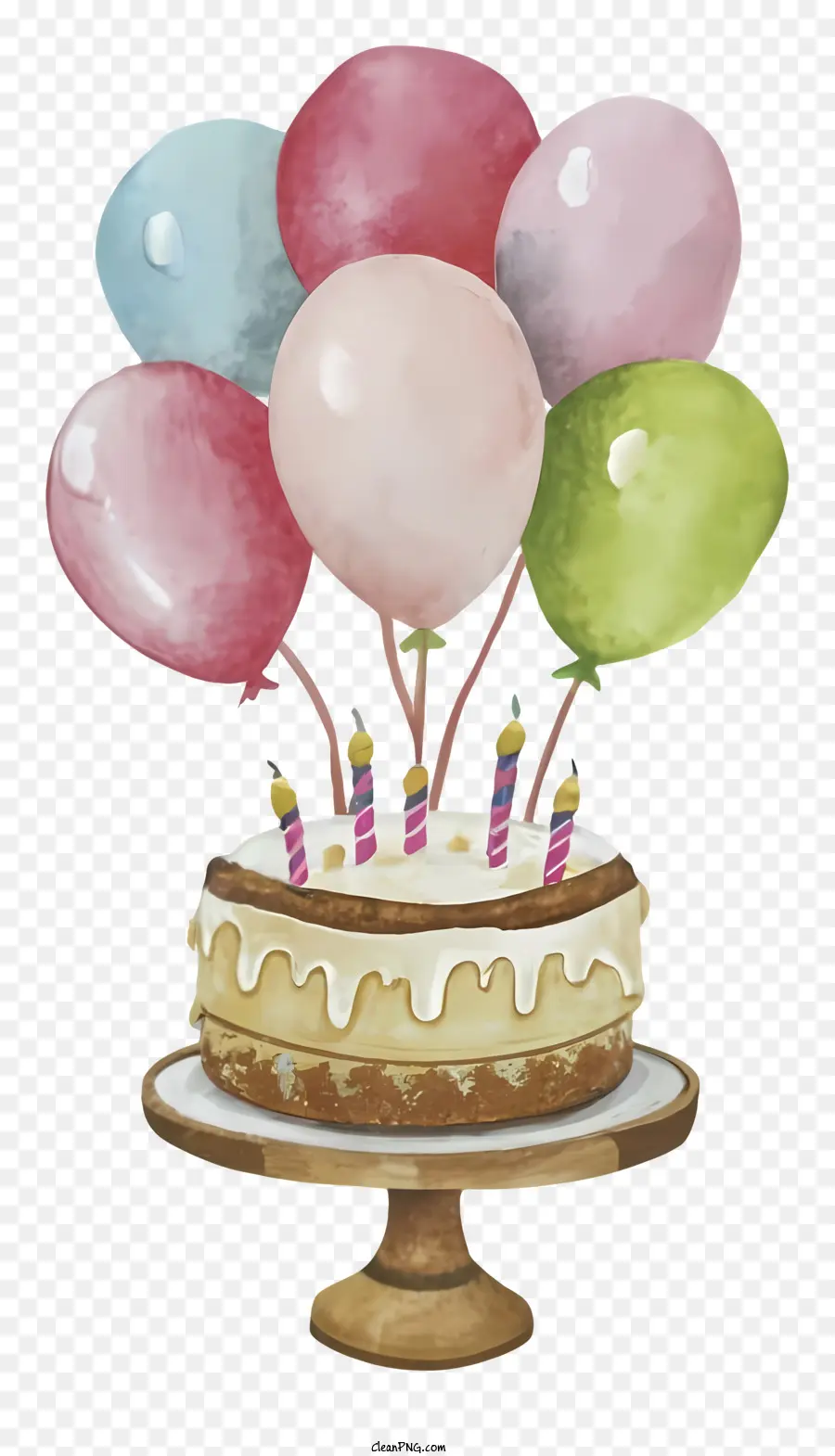 Torta De Cumpleaños，Globos PNG