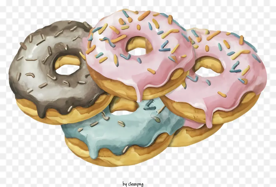 Donas，Donas Coloridas PNG