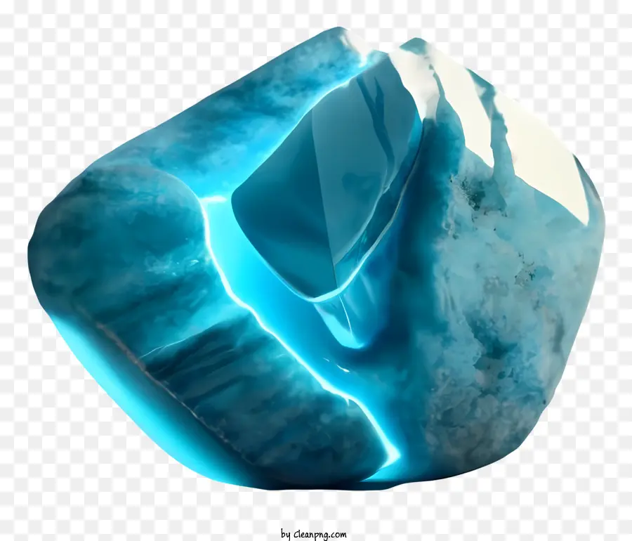 Blue Jade Rock，Modelo 3d Renderizado PNG