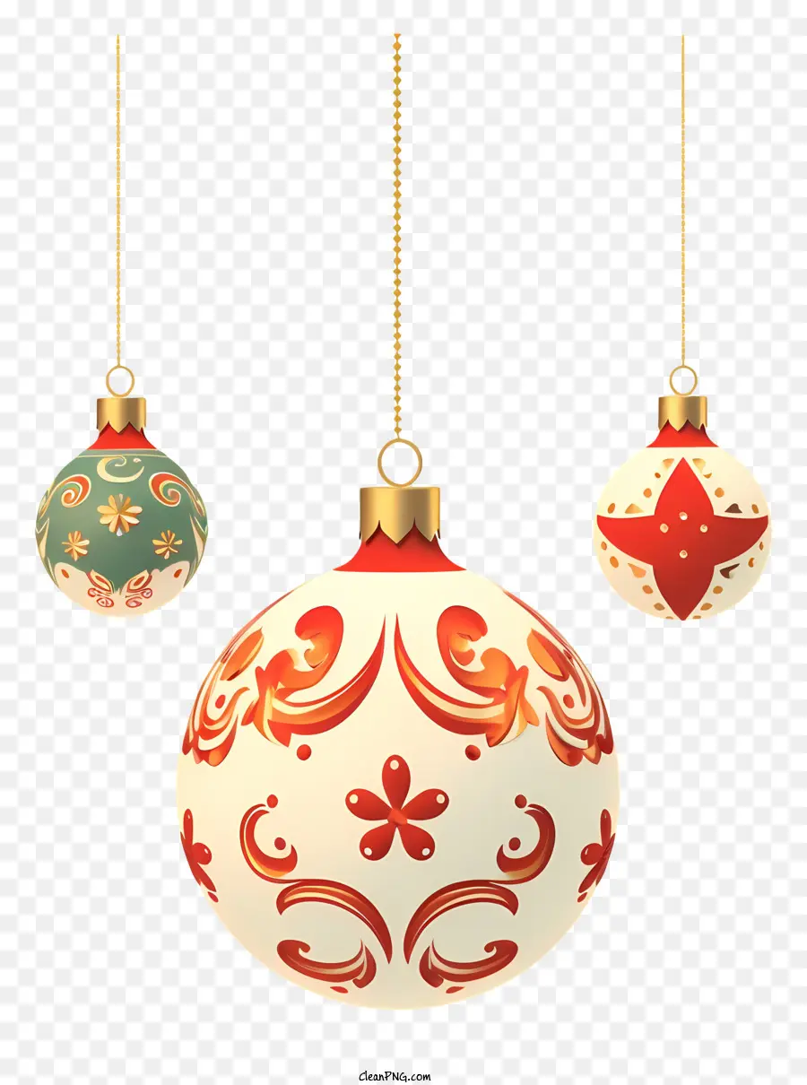 Bolas Ornamentales，Adornos Navideños PNG