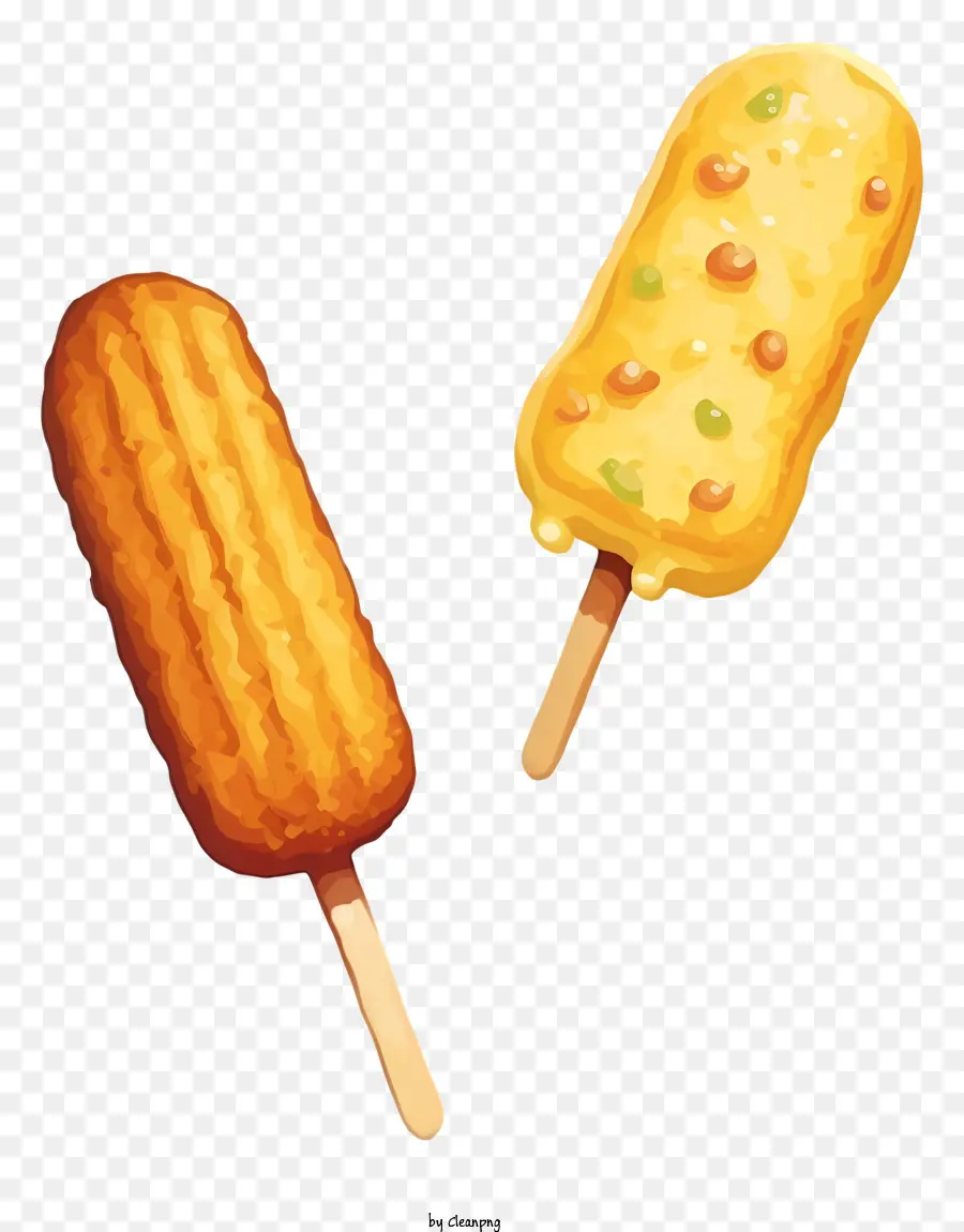 Paletas De Helado，Perros De Maíz PNG