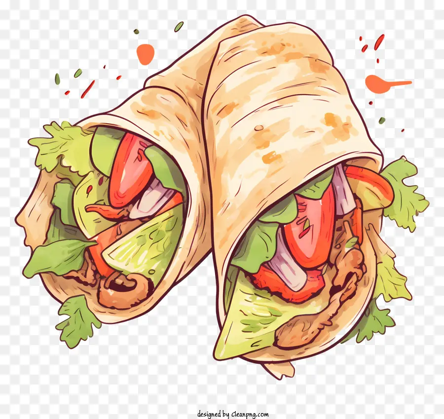 Burrito，Tortillas De Harina PNG