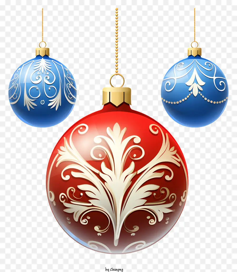 Bolas De Navidad，Decoraciones Adornadas PNG