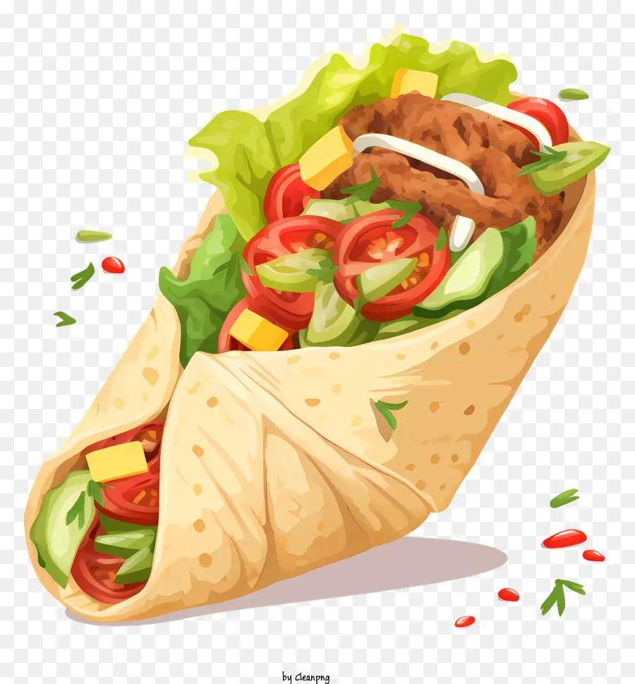 Burrito，Plato Mexicano PNG