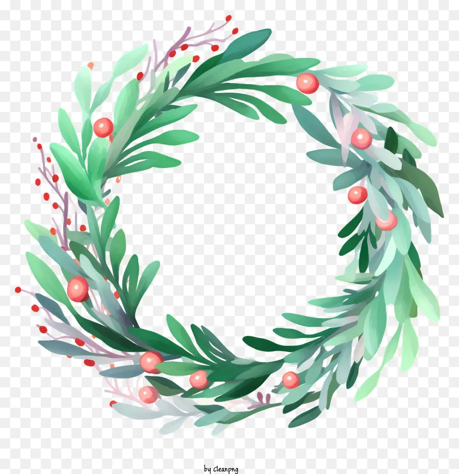 Floral Corona，Forma Circular PNG